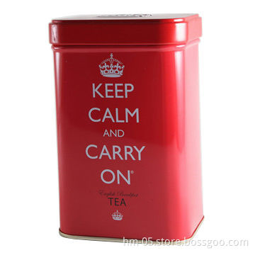 Square-shaped Tin Can for Packing Toys, Dolls, with Logo Print